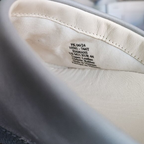 OluKai Hamani Blue Storm Gray Leather Mule Mens Size 11 - Picture 13 of 13